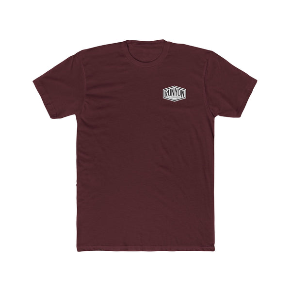 maroon Runyon surfboards t shirt