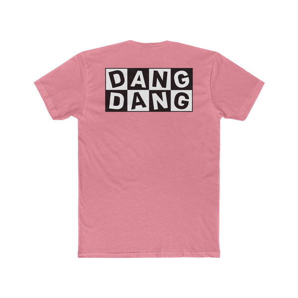 Pink Tee shirt with Black and White logo