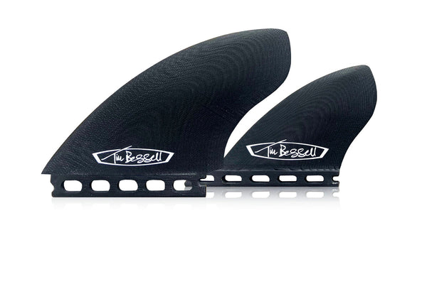 black surfboard fin quad set