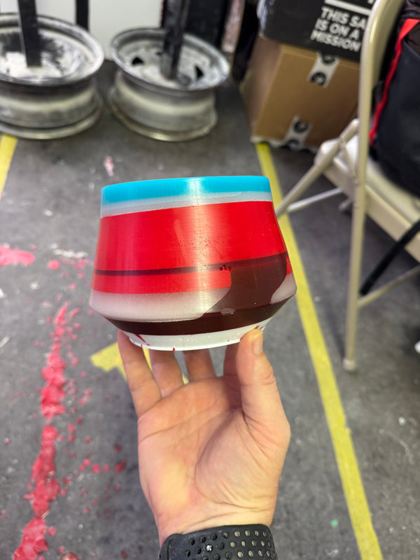 Upcycled Surf Resin Planter 4” Harper 'Multi'