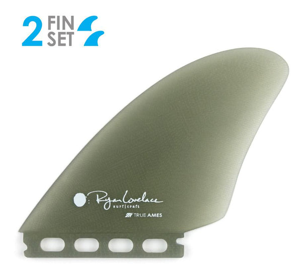 grey surfboard twin fin