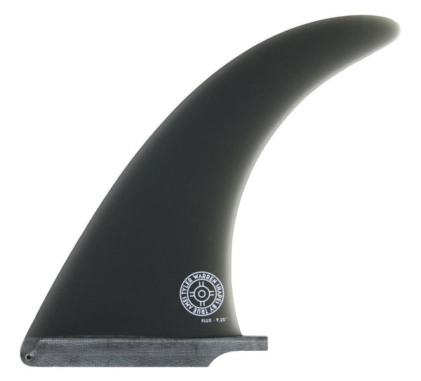 black longboard surfboard fin