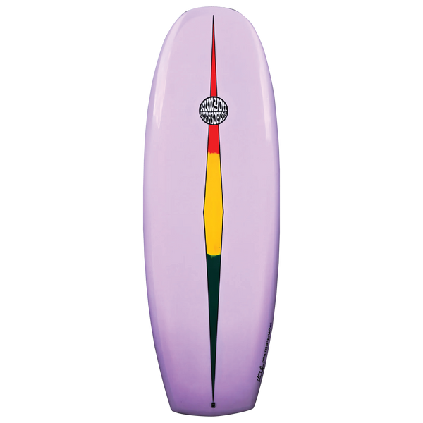 pink Mini Hammer surfboard.  Runyon Logo in the center.