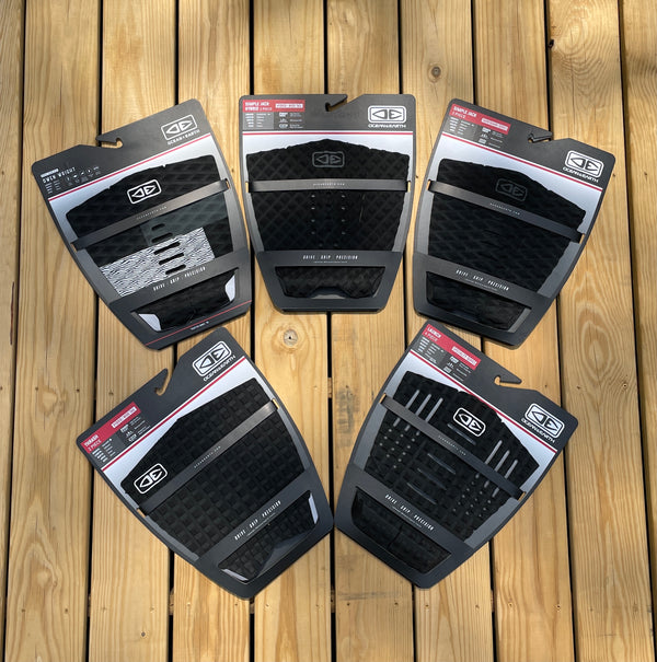 Black Surfboard Traction Pads
