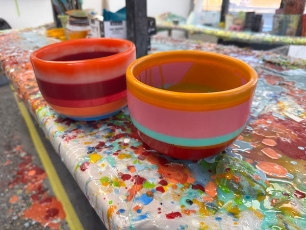 Upcycled Surf Resin Planter Large 'Multi'