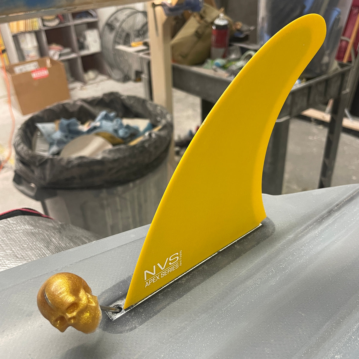 Skull Fin Key Large | Upcycled Surfboard Resin Fin Key – Runyon Surfboards
