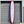 A red framed, white center, glider surfboard leaning against a metal garage door. Runyo logo in the center. 