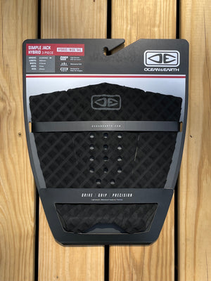 Black Surfboard traction pad

